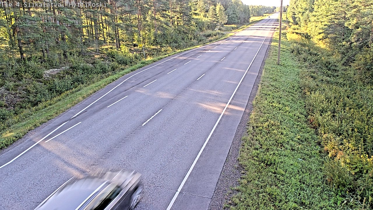 Weather Camera Image Väg 4 Siikalatva, Hyttikoski, Siikalatva, Pohjois-Pohjanmaa