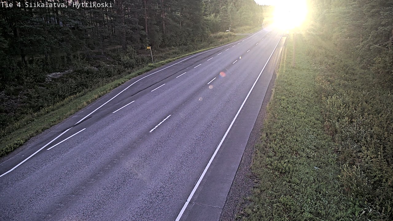 Weather Camera Image Väg 4 Siikalatva, Hyttikoski, Siikalatva, Pohjois-Pohjanmaa