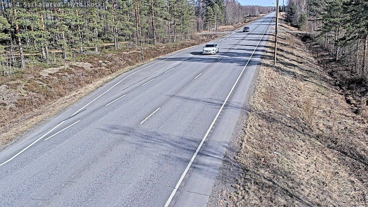Weather Camera Image Väg 4 Siikalatva, Hyttikoski, Siikalatva, Pohjois-Pohjanmaa
