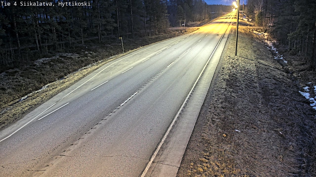 Weather Camera Image Road 4 Siikalatva, Hyttikoski, Siikalatva, Pohjois-Pohjanmaa