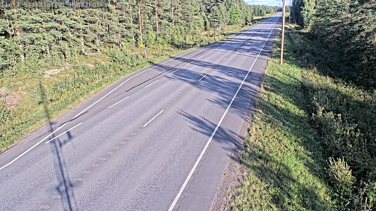 Weather Camera Image Väg 4 Siikalatva, Hyttikoski, Siikalatva, Pohjois-Pohjanmaa