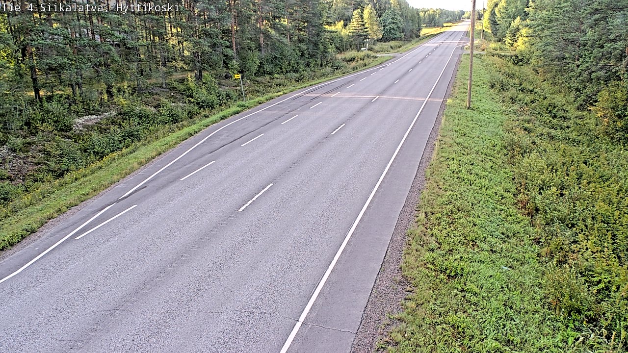 Weather Camera Image Väg 4 Siikalatva, Hyttikoski, Siikalatva, Pohjois-Pohjanmaa