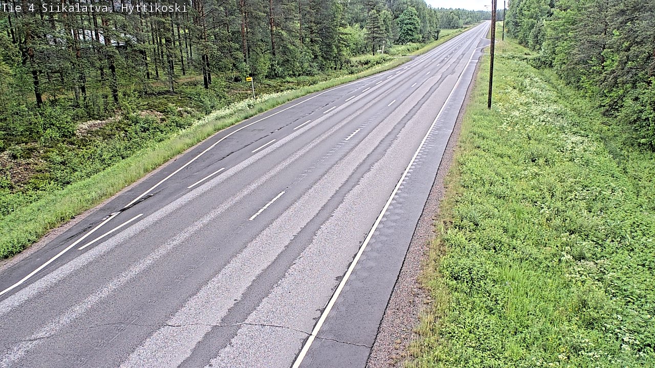 Weather Camera Image Road 4 Siikalatva, Hyttikoski, Siikalatva, Pohjois-Pohjanmaa