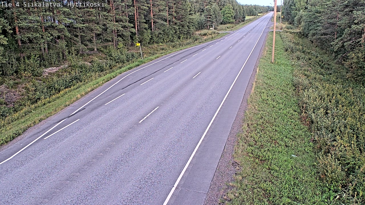 Weather Camera Image Väg 4 Siikalatva, Hyttikoski, Siikalatva, Pohjois-Pohjanmaa