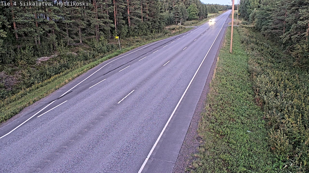 Weather Camera Image Väg 4 Siikalatva, Hyttikoski, Siikalatva, Pohjois-Pohjanmaa