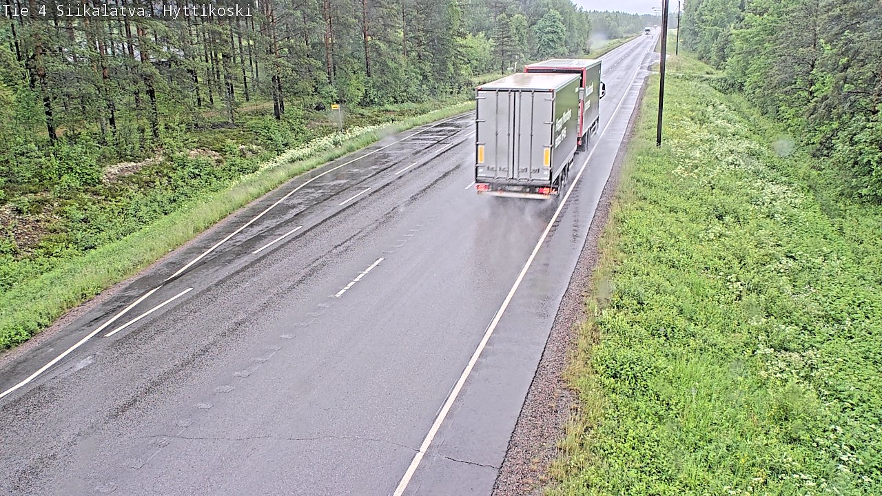 Weather Camera Image Väg 4 Siikalatva, Hyttikoski, Siikalatva, Pohjois-Pohjanmaa