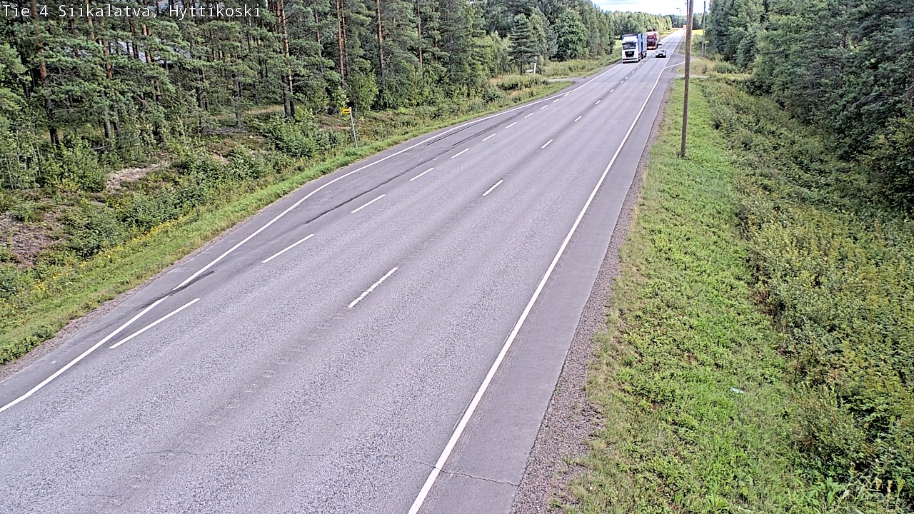 Weather Camera Image Väg 4 Siikalatva, Hyttikoski, Siikalatva, Pohjois-Pohjanmaa
