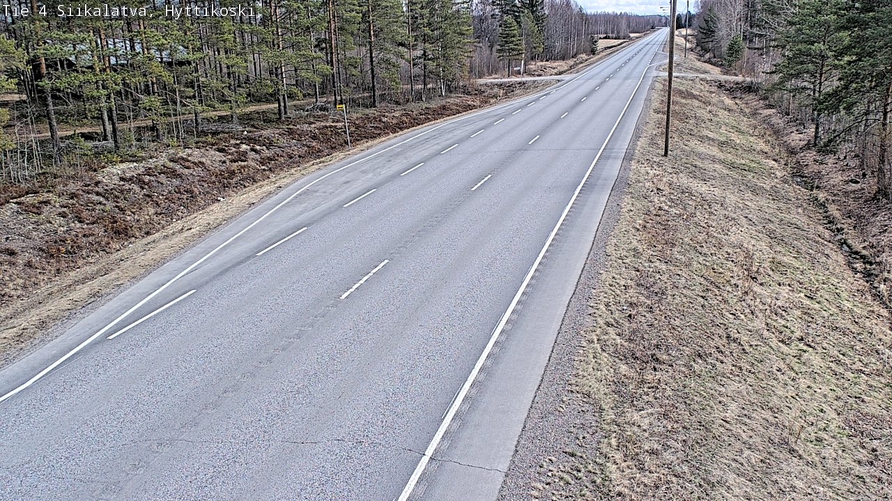 Weather Camera Image Road 4 Siikalatva, Hyttikoski, Siikalatva, Pohjois-Pohjanmaa