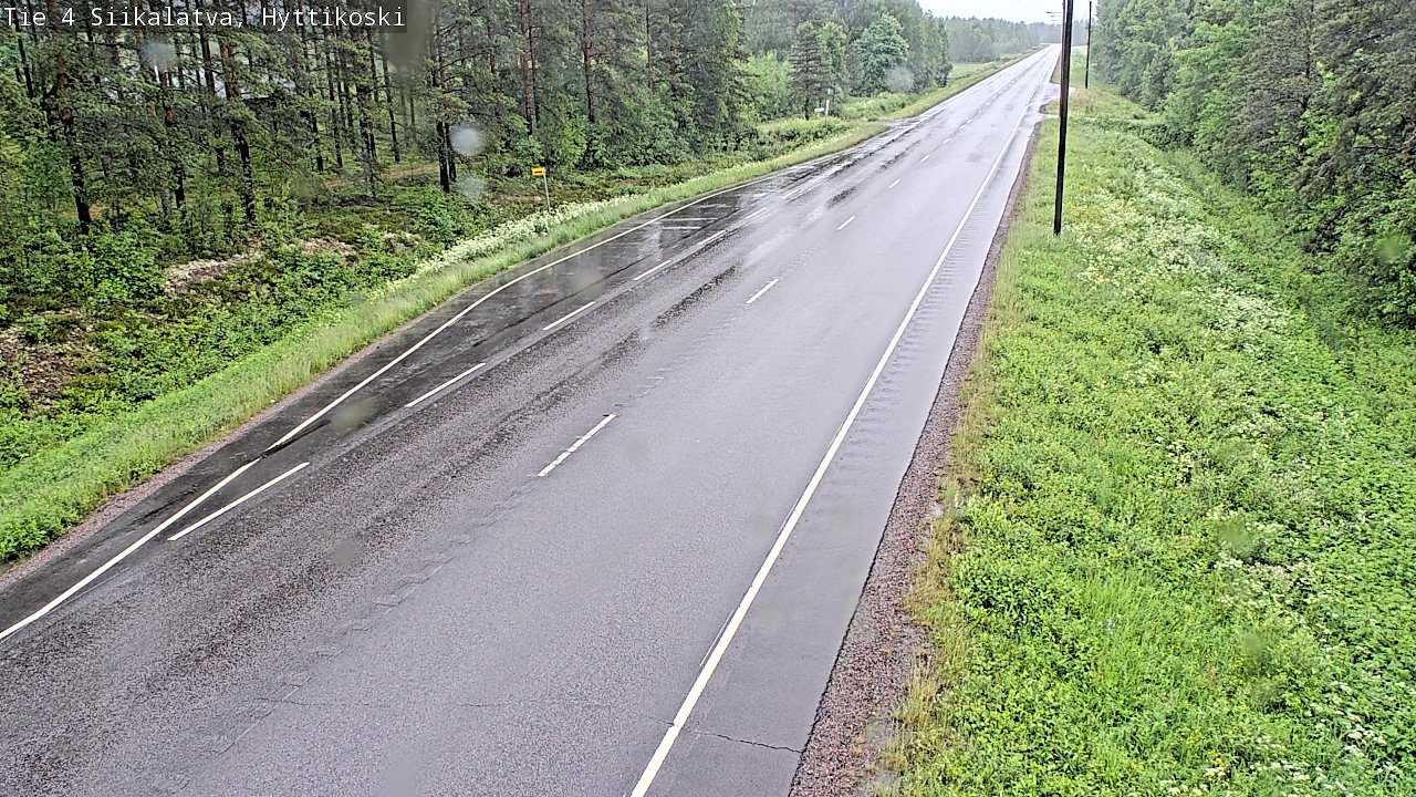 Weather Camera Image Väg 4 Siikalatva, Hyttikoski, Siikalatva, Pohjois-Pohjanmaa