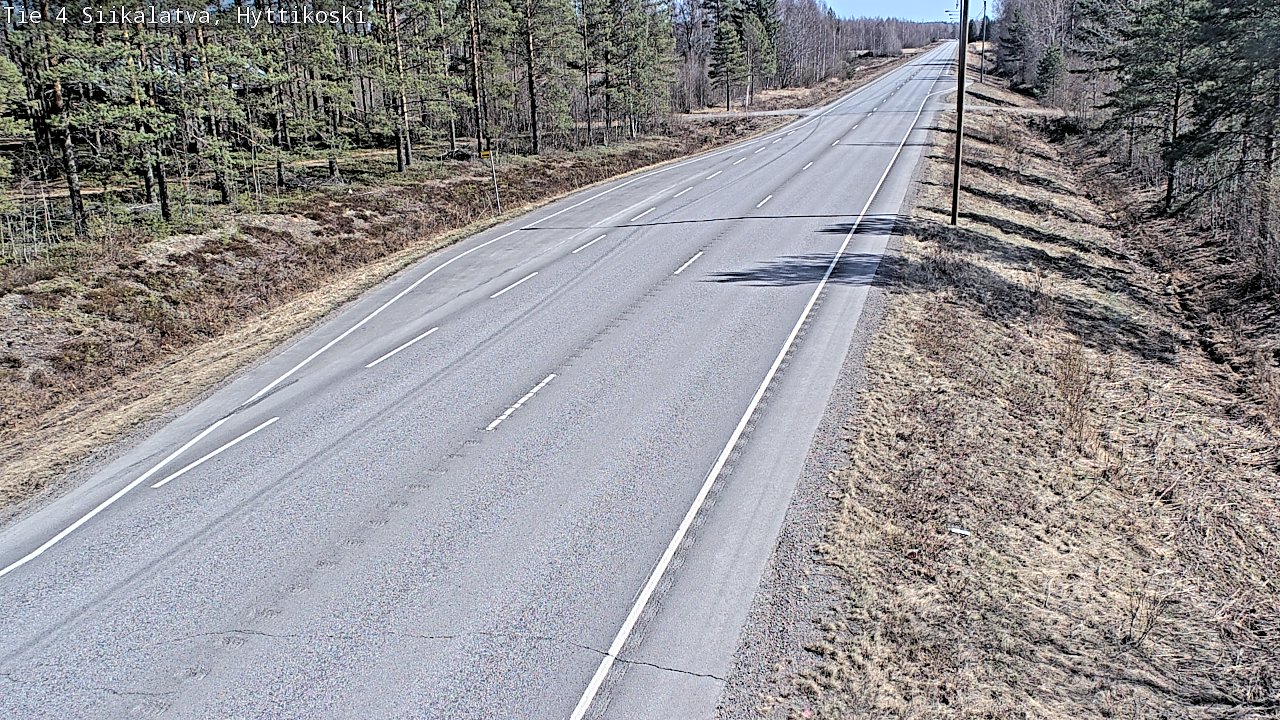 Weather Camera Image Väg 4 Siikalatva, Hyttikoski, Siikalatva, Pohjois-Pohjanmaa