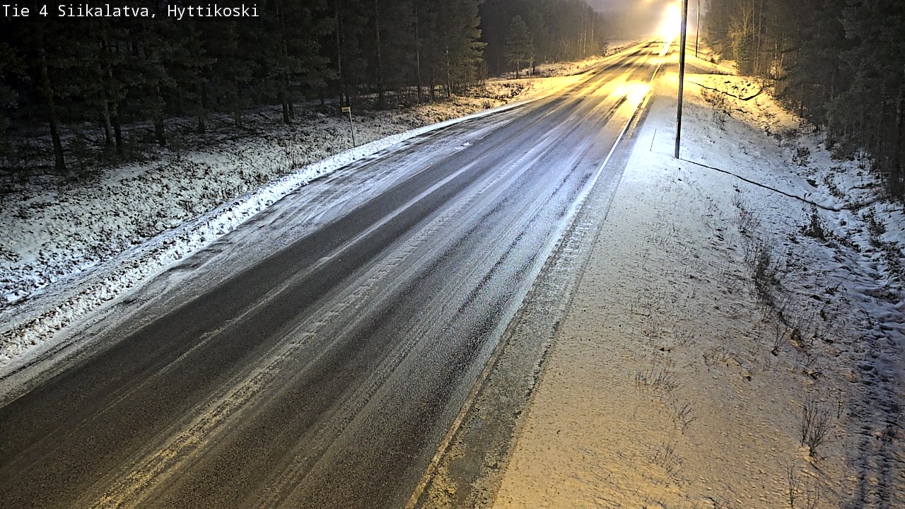 Weather Camera Image Väg 4 Siikalatva, Hyttikoski, Siikalatva, Pohjois-Pohjanmaa