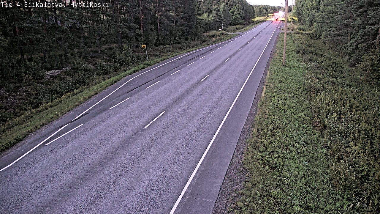 Weather Camera Image Väg 4 Siikalatva, Hyttikoski, Siikalatva, Pohjois-Pohjanmaa