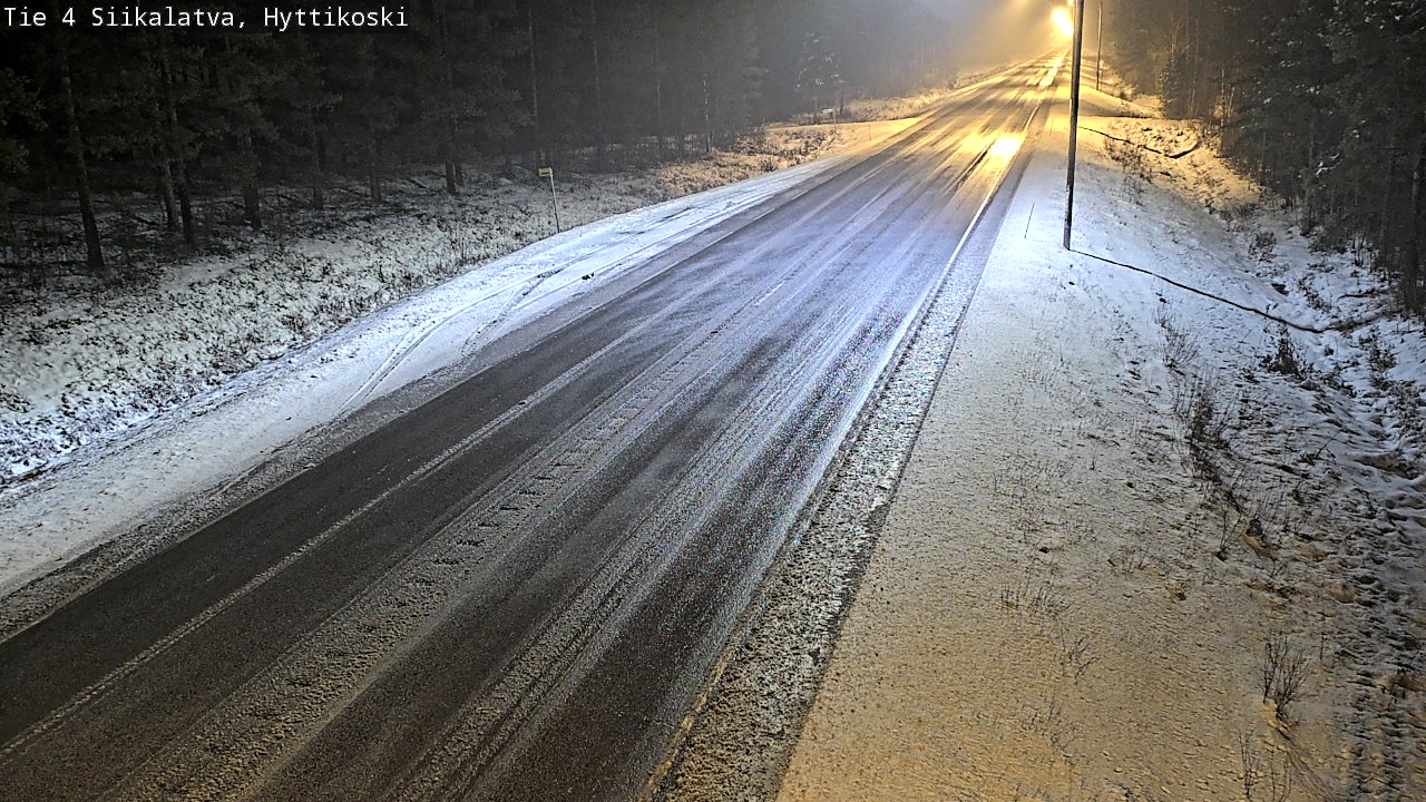Weather Camera Image Väg 4 Siikalatva, Hyttikoski, Siikalatva, Pohjois-Pohjanmaa
