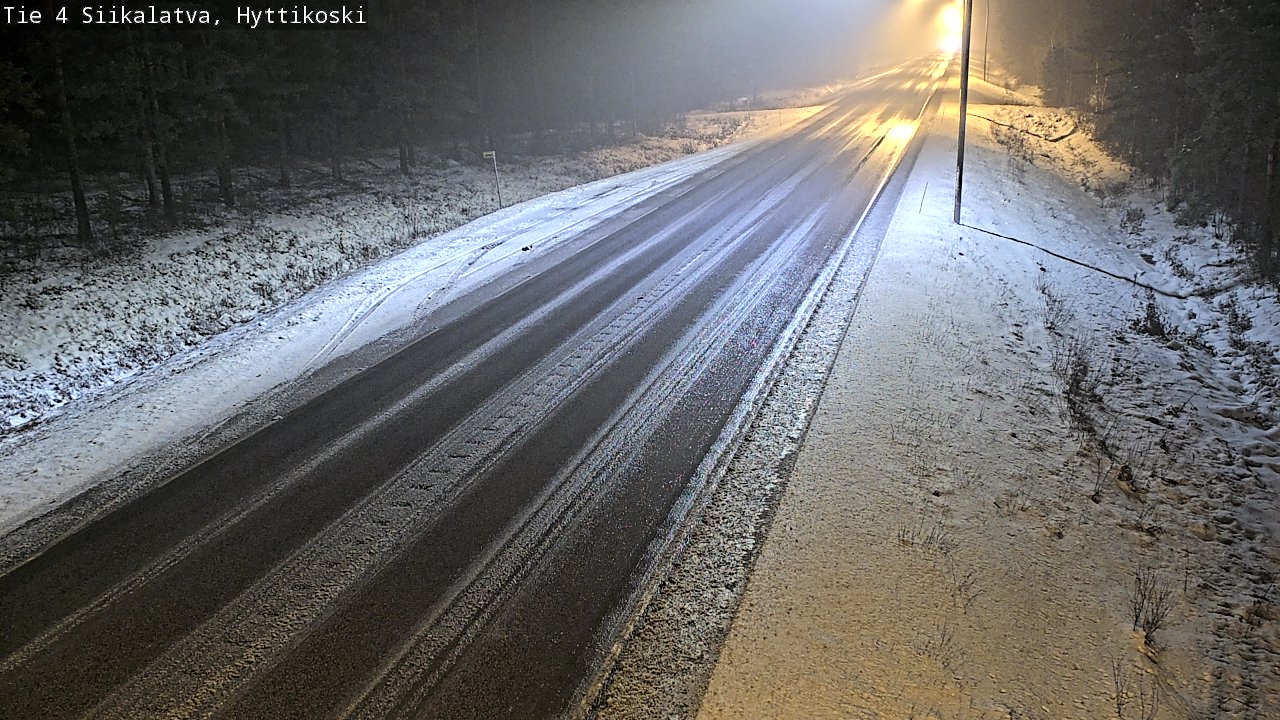Weather Camera Image Väg 4 Siikalatva, Hyttikoski, Siikalatva, Pohjois-Pohjanmaa