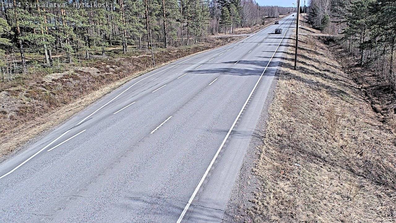 Weather Camera Image Väg 4 Siikalatva, Hyttikoski, Siikalatva, Pohjois-Pohjanmaa