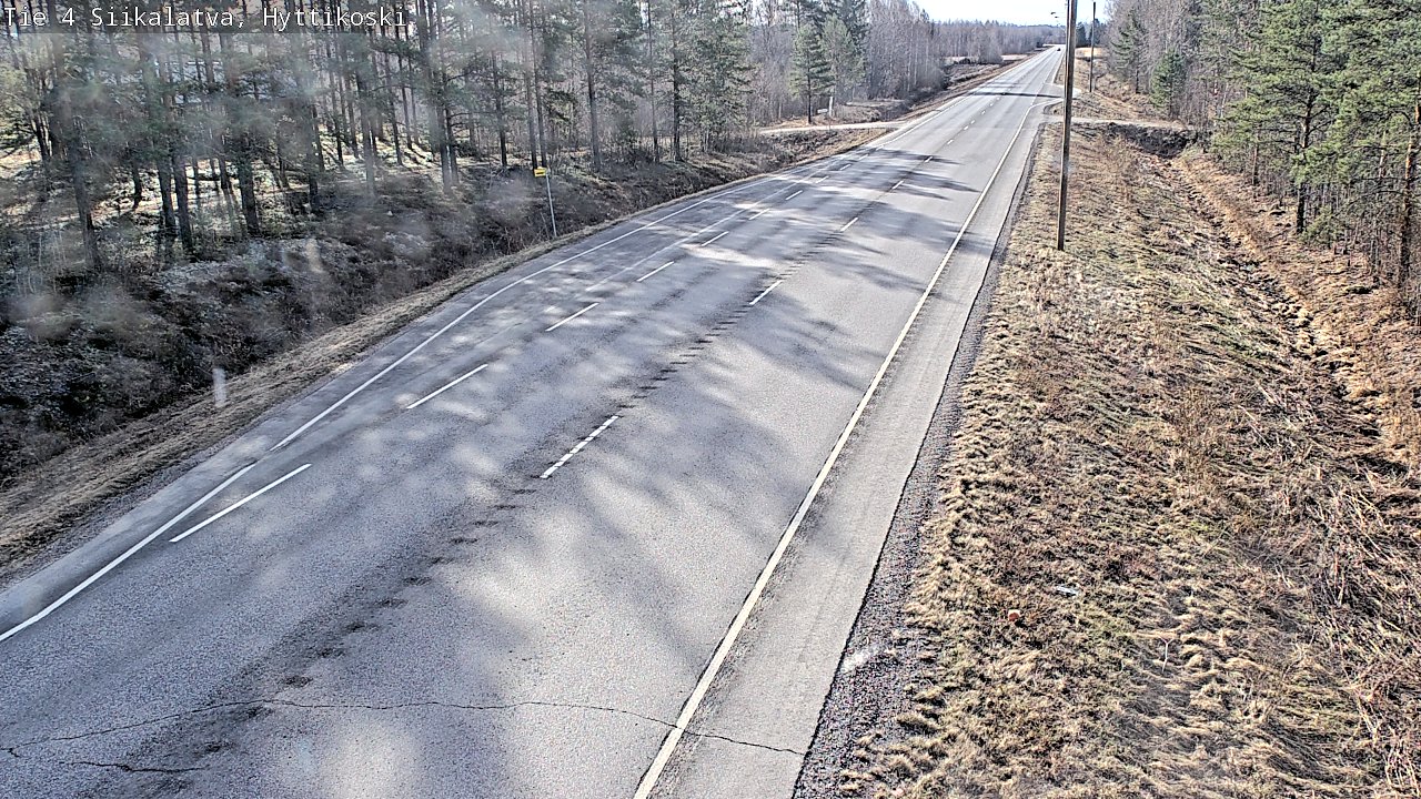 Weather Camera Image Väg 4 Siikalatva, Hyttikoski, Siikalatva, Pohjois-Pohjanmaa
