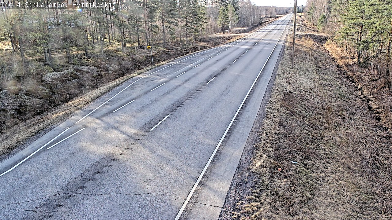 Weather Camera Image Väg 4 Siikalatva, Hyttikoski, Siikalatva, Pohjois-Pohjanmaa