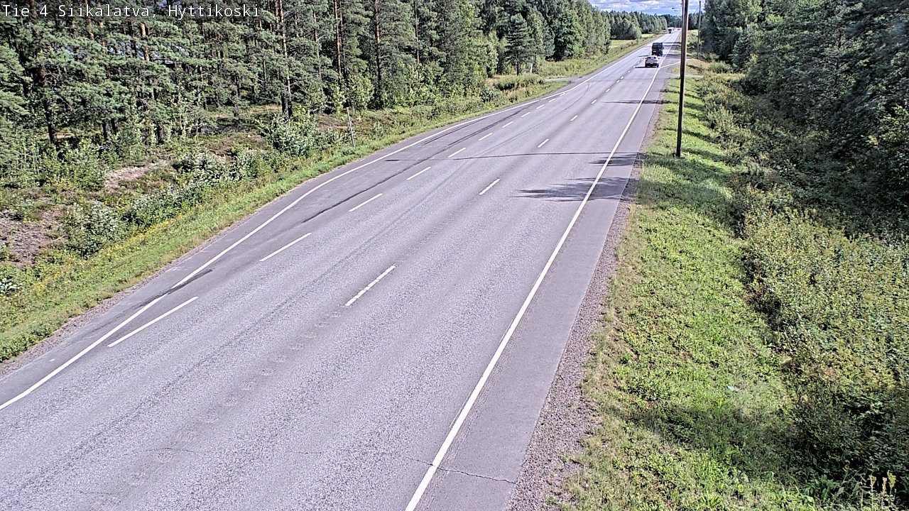 Weather Camera Image Väg 4 Siikalatva, Hyttikoski, Siikalatva, Pohjois-Pohjanmaa