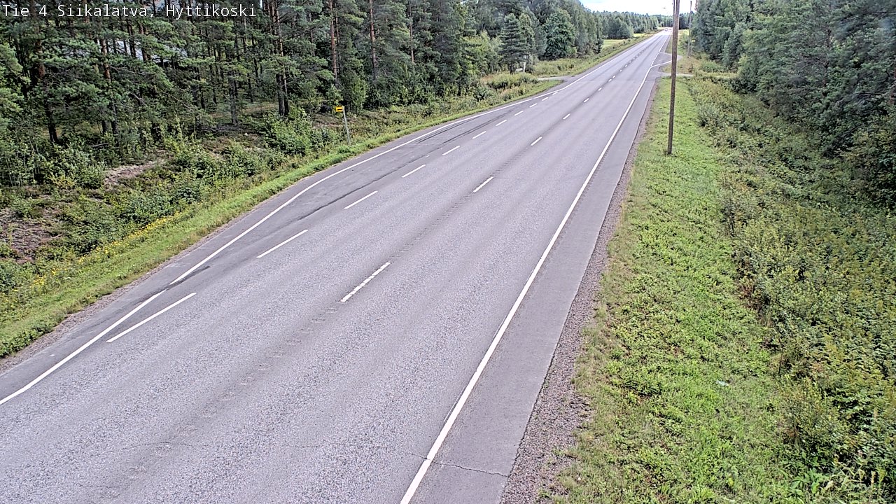 Weather Camera Image Väg 4 Siikalatva, Hyttikoski, Siikalatva, Pohjois-Pohjanmaa