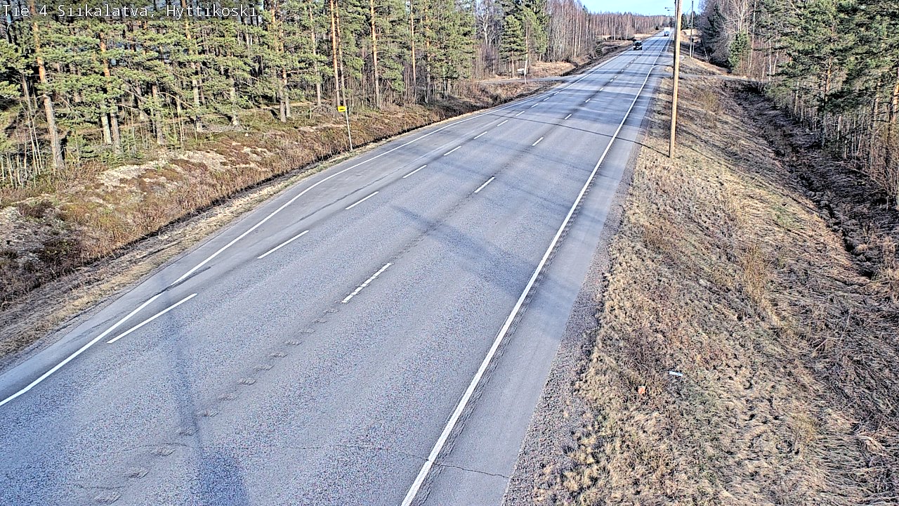Weather Camera Image Väg 4 Siikalatva, Hyttikoski, Siikalatva, Pohjois-Pohjanmaa