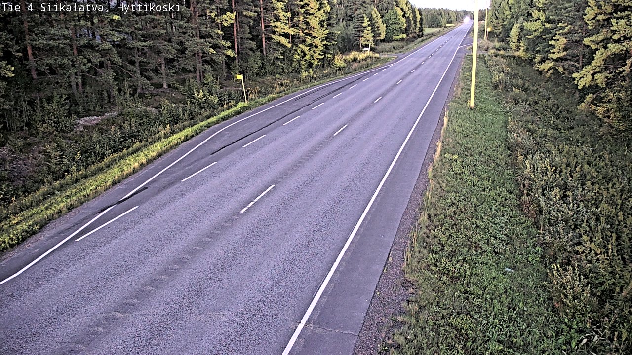 Weather Camera Image Väg 4 Siikalatva, Hyttikoski, Siikalatva, Pohjois-Pohjanmaa