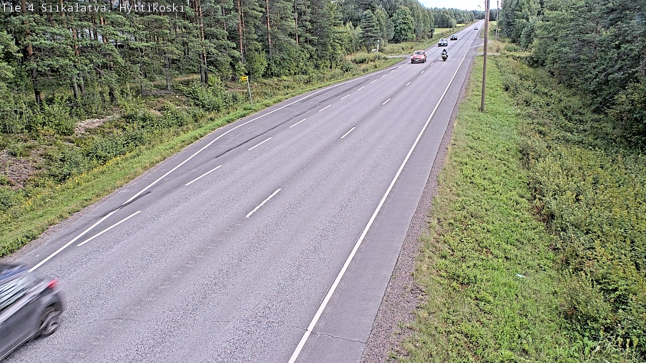 Weather Camera Image Väg 4 Siikalatva, Hyttikoski, Siikalatva, Pohjois-Pohjanmaa
