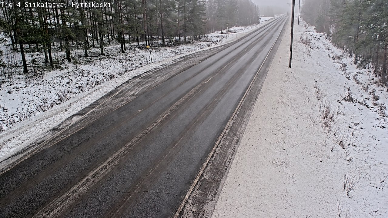 Weather Camera Image Väg 4 Siikalatva, Hyttikoski, Siikalatva, Pohjois-Pohjanmaa