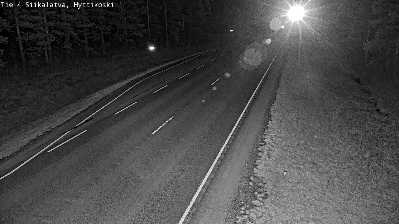 Weather Camera Image Väg 4 Siikalatva, Hyttikoski, Siikalatva, Pohjois-Pohjanmaa
