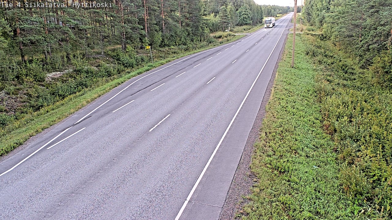Weather Camera Image Väg 4 Siikalatva, Hyttikoski, Siikalatva, Pohjois-Pohjanmaa