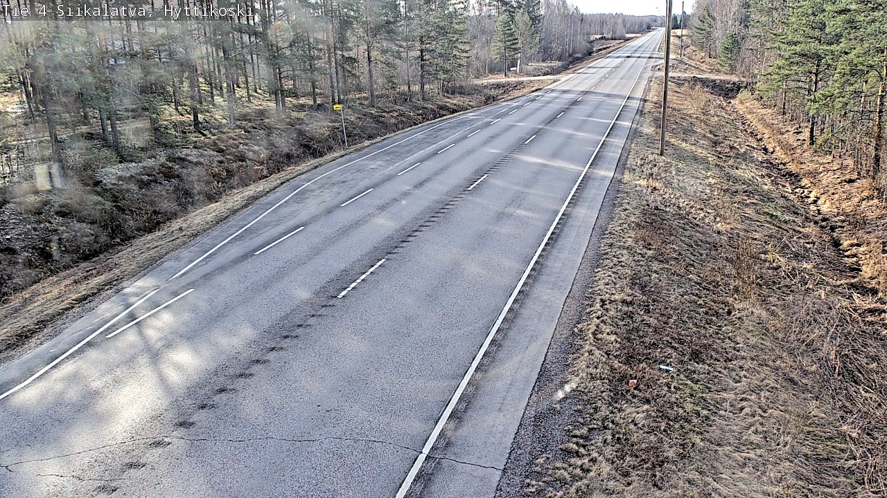 Weather Camera Image Väg 4 Siikalatva, Hyttikoski, Siikalatva, Pohjois-Pohjanmaa