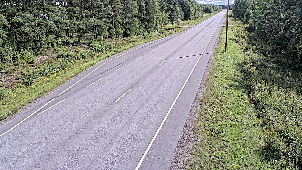 Weather Camera Image Väg 4 Siikalatva, Hyttikoski, Siikalatva, Pohjois-Pohjanmaa