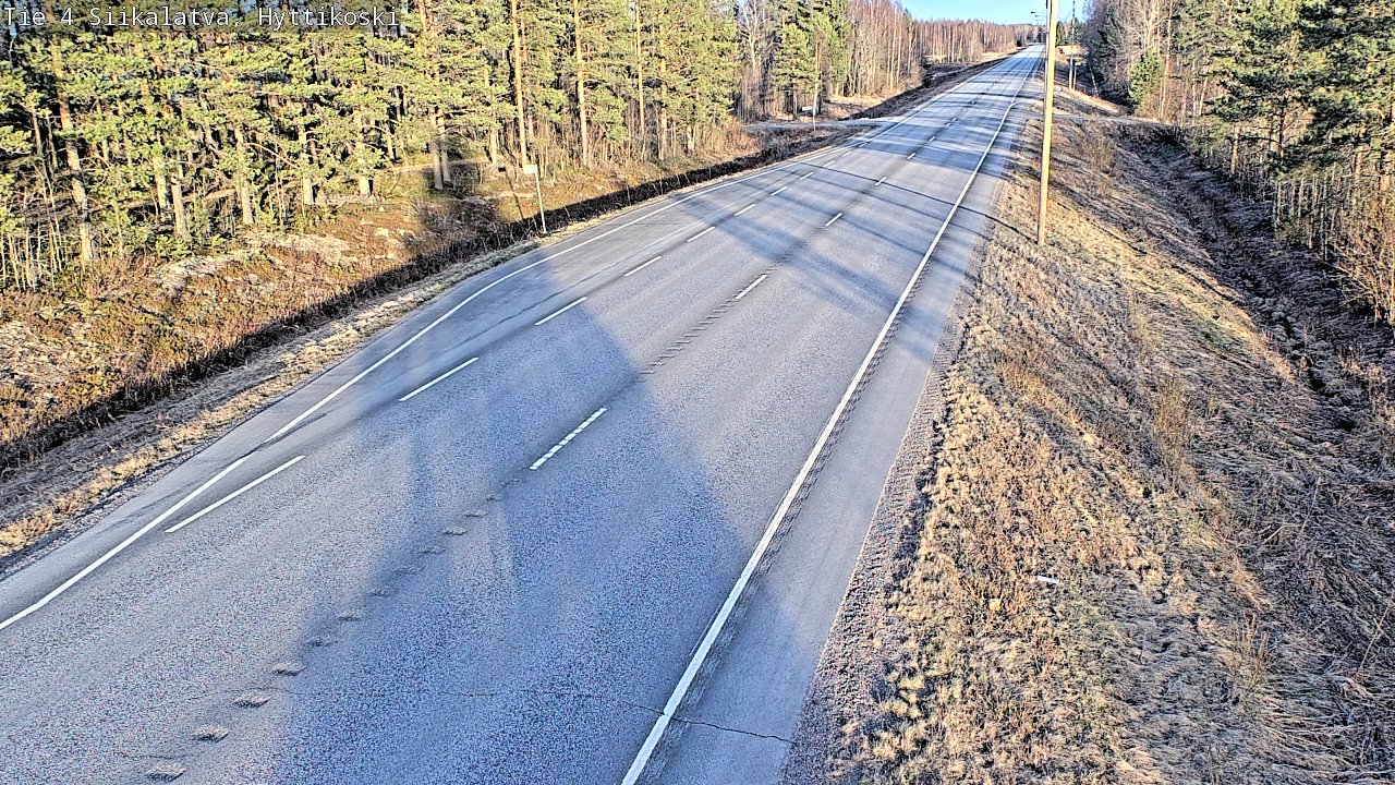 Weather Camera Image Väg 4 Siikalatva, Hyttikoski, Siikalatva, Pohjois-Pohjanmaa