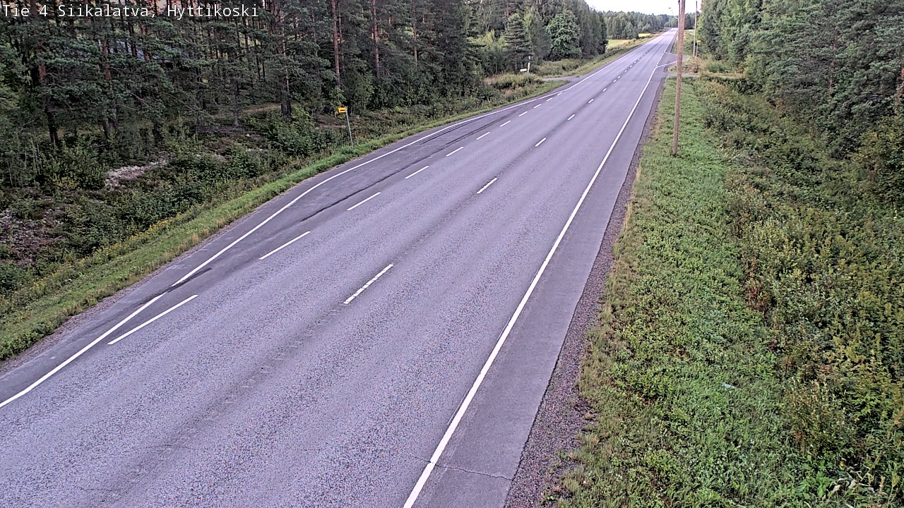 Weather Camera Image Väg 4 Siikalatva, Hyttikoski, Siikalatva, Pohjois-Pohjanmaa