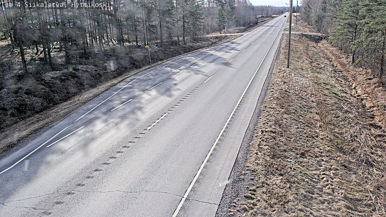 Weather Camera Image Väg 4 Siikalatva, Hyttikoski, Siikalatva, Pohjois-Pohjanmaa
