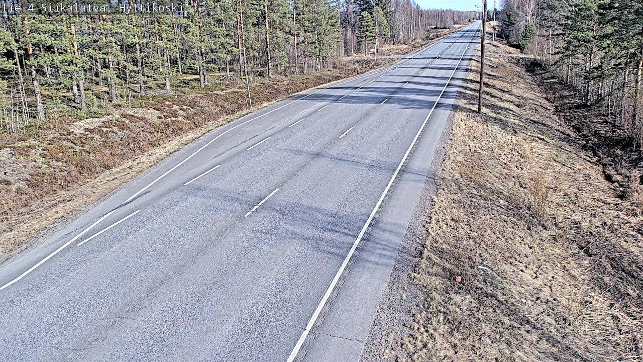 Weather Camera Image Väg 4 Siikalatva, Hyttikoski, Siikalatva, Pohjois-Pohjanmaa