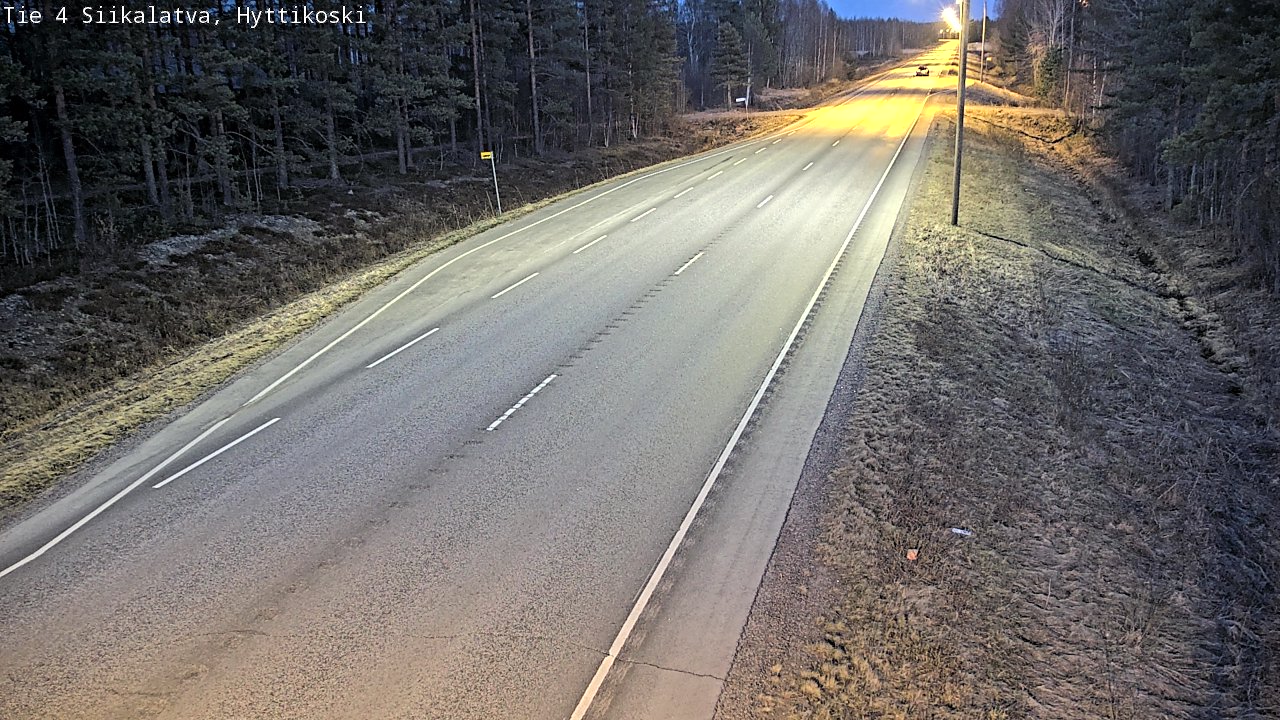 Weather Camera Image Väg 4 Siikalatva, Hyttikoski, Siikalatva, Pohjois-Pohjanmaa