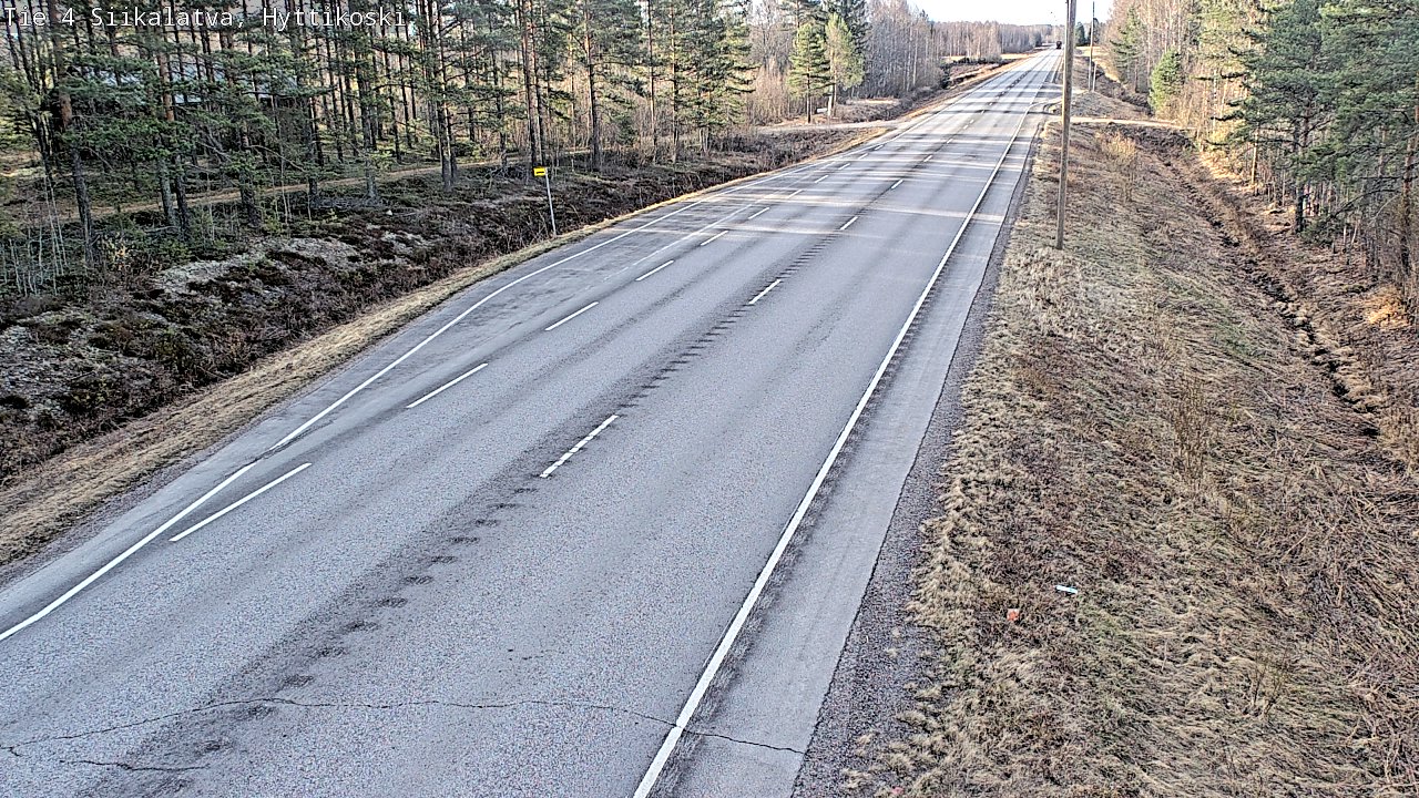 Weather Camera Image Väg 4 Siikalatva, Hyttikoski, Siikalatva, Pohjois-Pohjanmaa