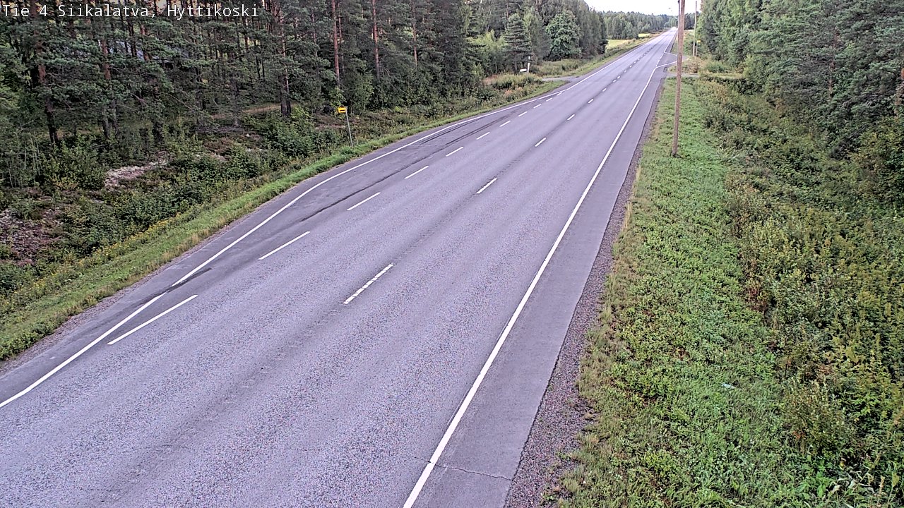 Weather Camera Image Väg 4 Siikalatva, Hyttikoski, Siikalatva, Pohjois-Pohjanmaa