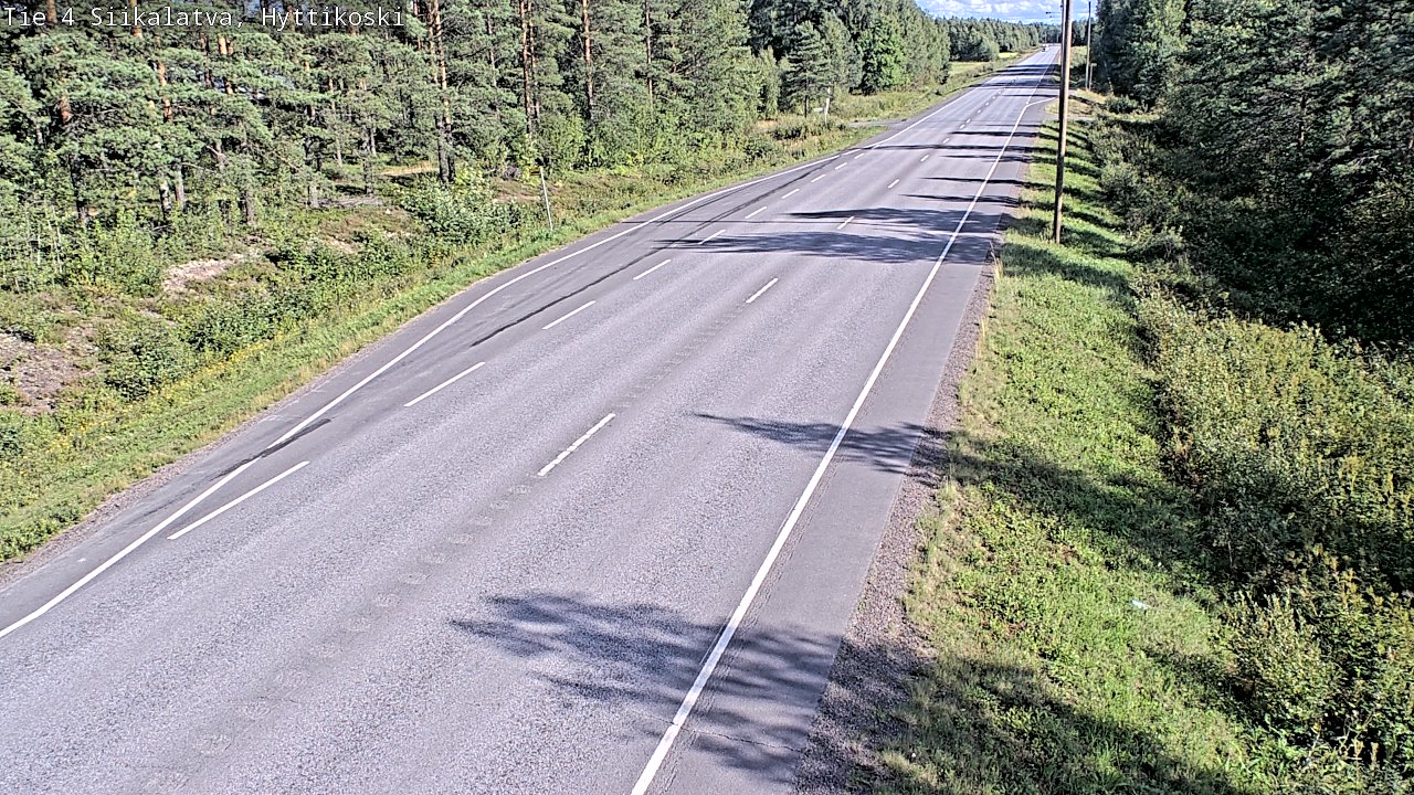 Weather Camera Image Väg 4 Siikalatva, Hyttikoski, Siikalatva, Pohjois-Pohjanmaa