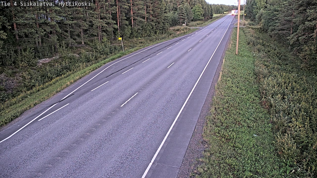 Weather Camera Image Väg 4 Siikalatva, Hyttikoski, Siikalatva, Pohjois-Pohjanmaa