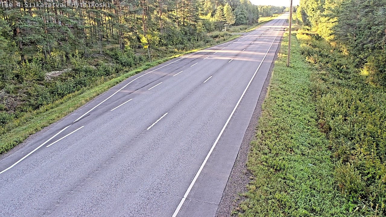 Weather Camera Image Väg 4 Siikalatva, Hyttikoski, Siikalatva, Pohjois-Pohjanmaa