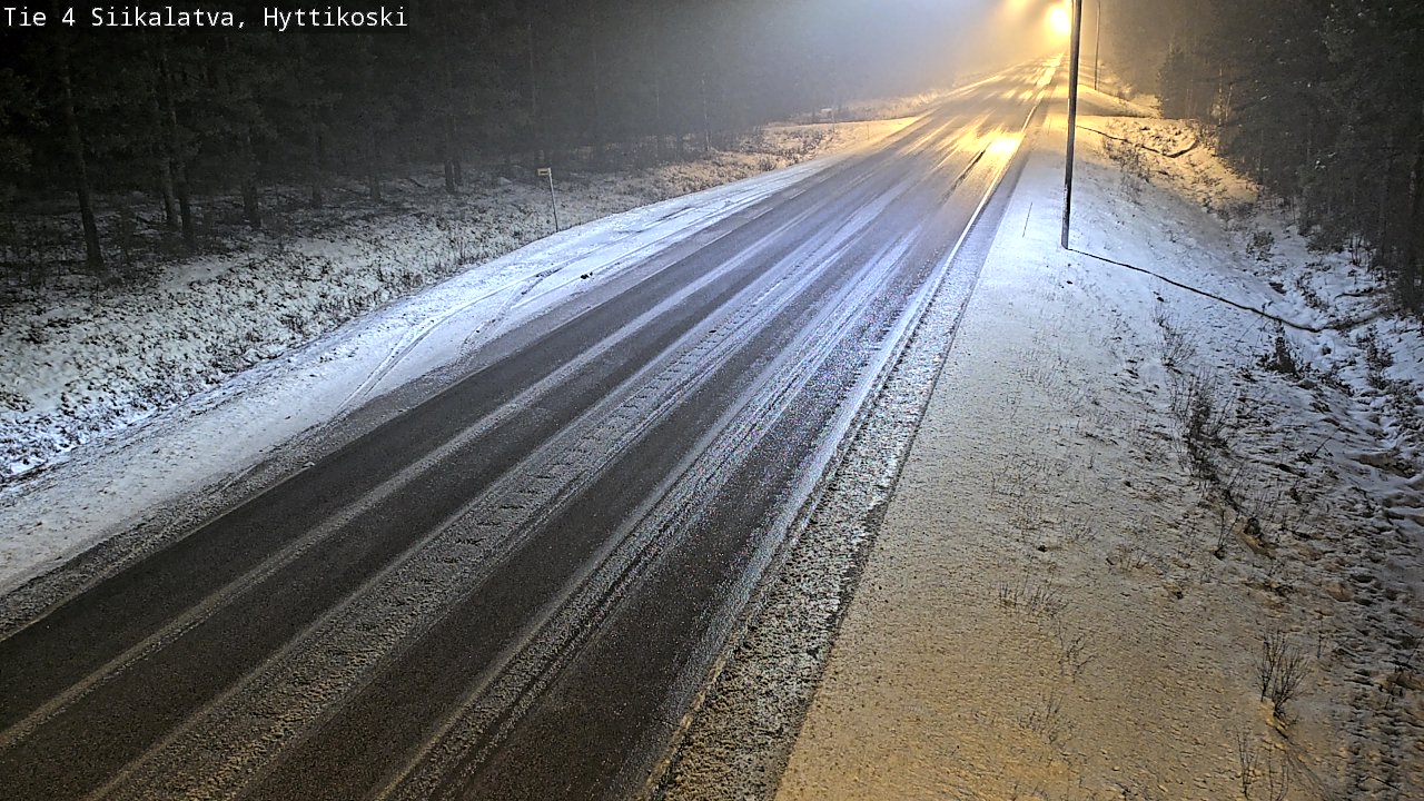 Weather Camera Image Väg 4 Siikalatva, Hyttikoski, Siikalatva, Pohjois-Pohjanmaa