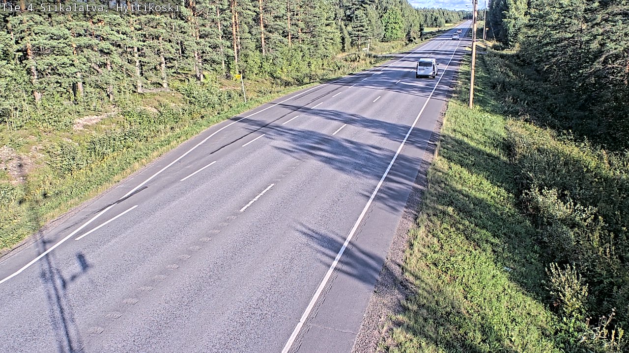 Weather Camera Image Väg 4 Siikalatva, Hyttikoski, Siikalatva, Pohjois-Pohjanmaa