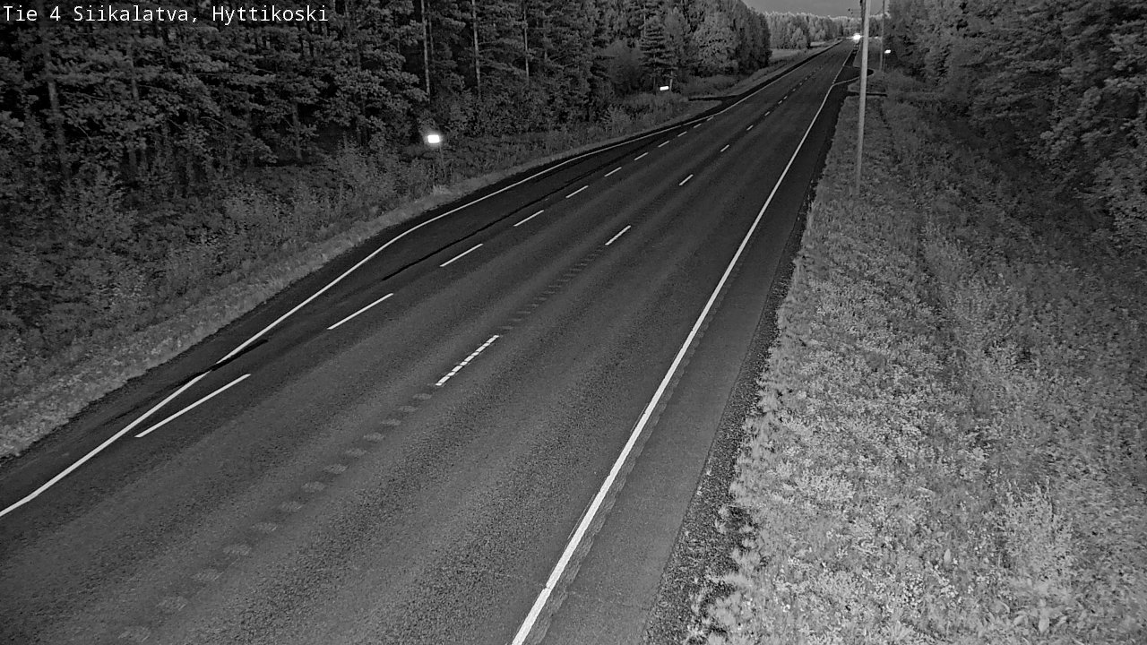 Weather Camera Image Väg 4 Siikalatva, Hyttikoski, Siikalatva, Pohjois-Pohjanmaa