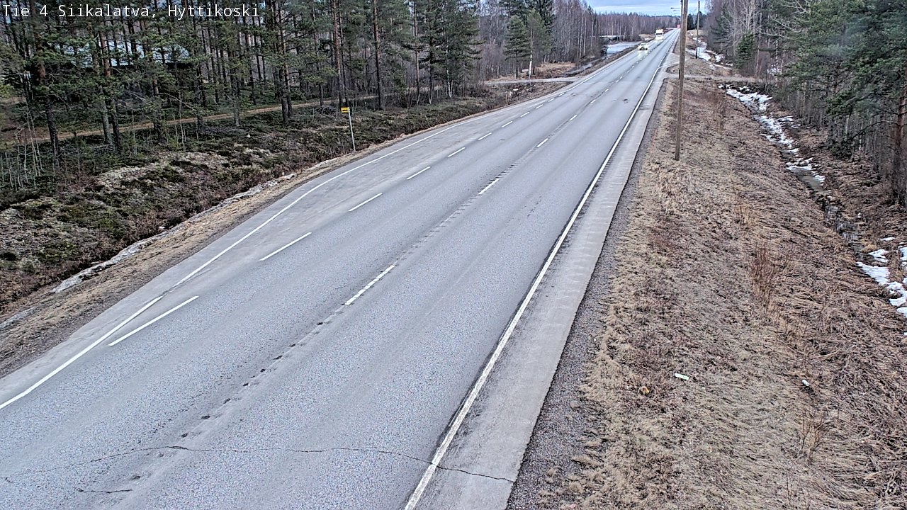Weather Camera Image Road 4 Siikalatva, Hyttikoski, Siikalatva, Pohjois-Pohjanmaa