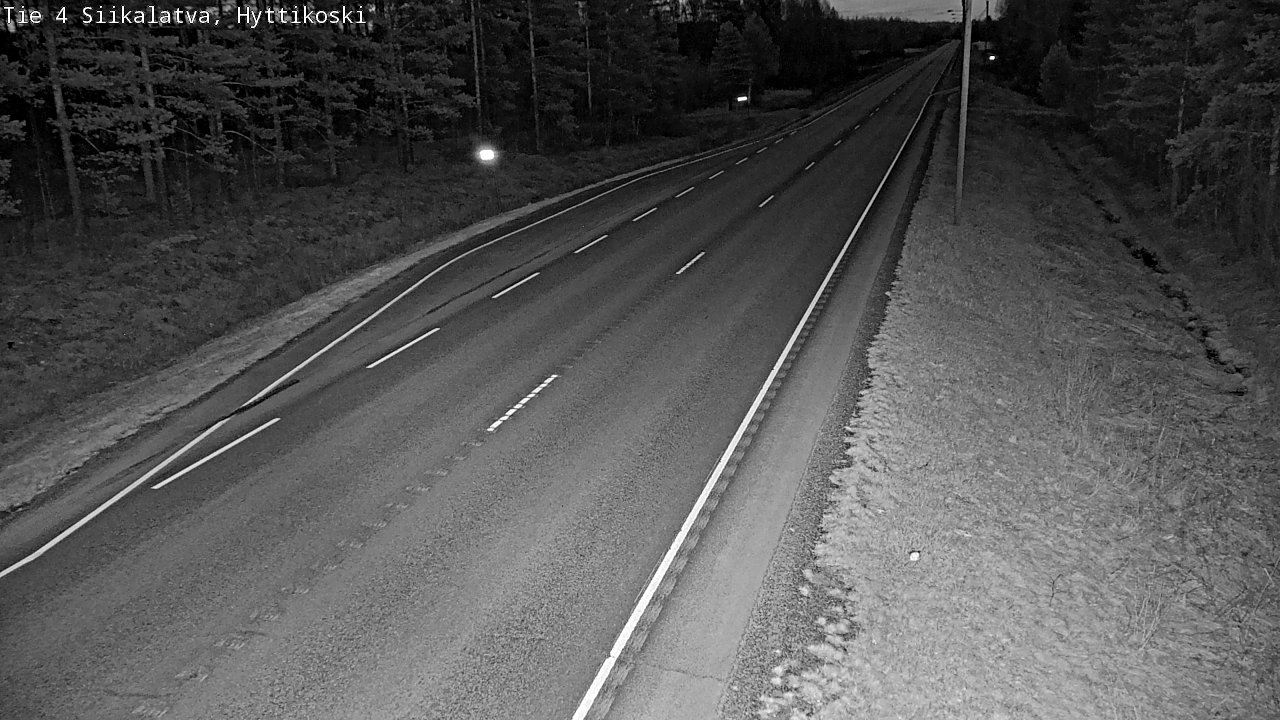 Weather Camera Image Väg 4 Siikalatva, Hyttikoski, Siikalatva, Pohjois-Pohjanmaa