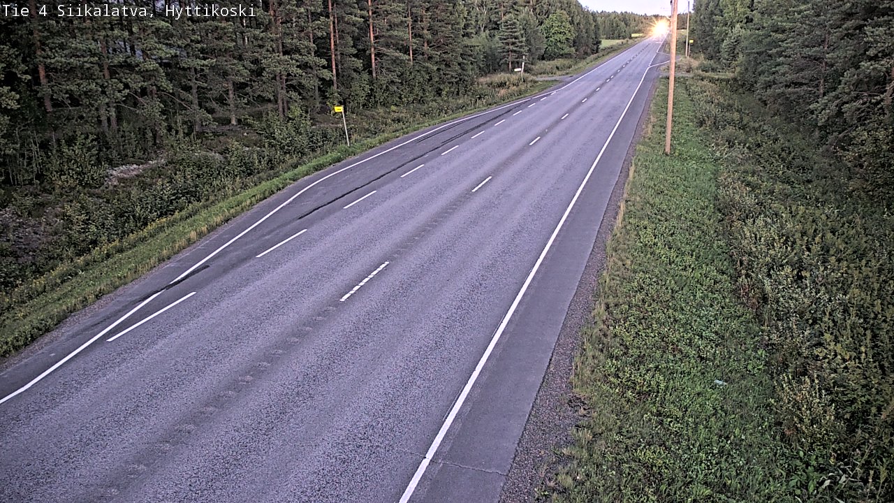 Weather Camera Image Väg 4 Siikalatva, Hyttikoski, Siikalatva, Pohjois-Pohjanmaa
