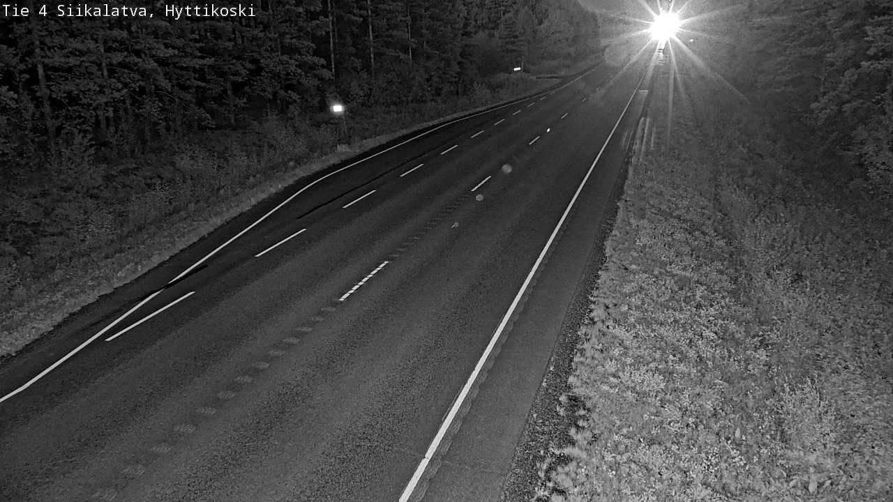 Weather Camera Image Väg 4 Siikalatva, Hyttikoski, Siikalatva, Pohjois-Pohjanmaa