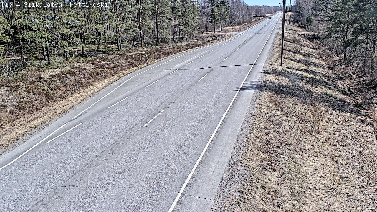 Weather Camera Image Väg 4 Siikalatva, Hyttikoski, Siikalatva, Pohjois-Pohjanmaa