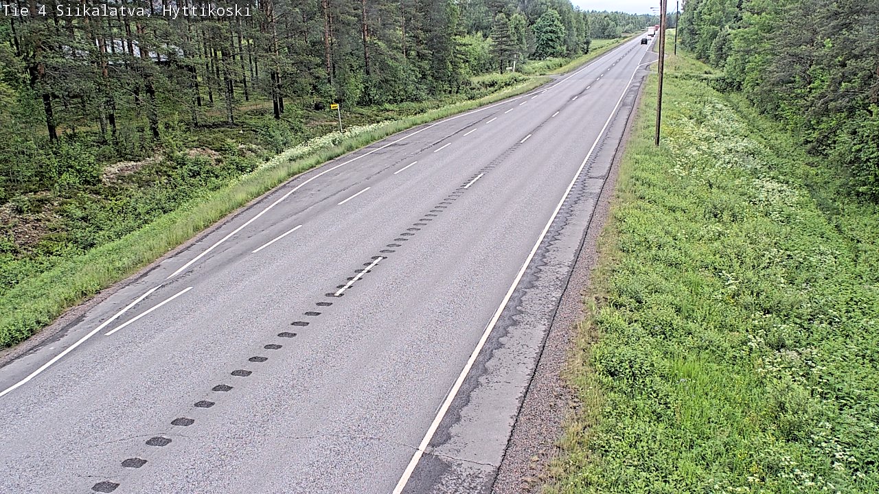 Weather Camera Image Road 4 Siikalatva, Hyttikoski, Siikalatva, Pohjois-Pohjanmaa